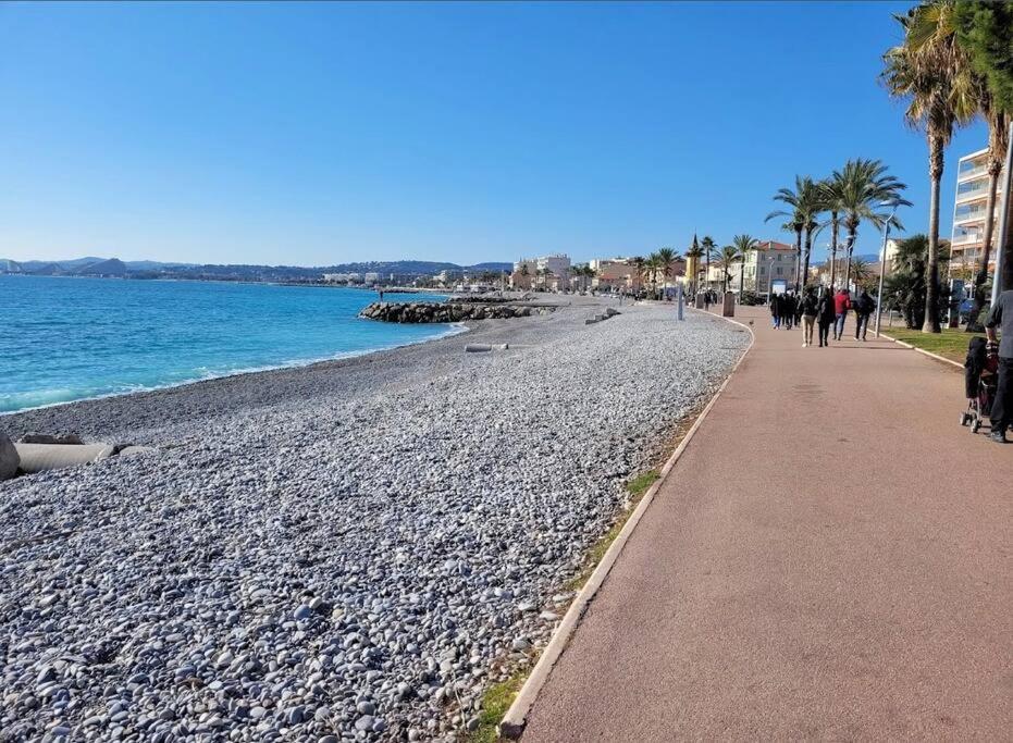 Studio Cosy Terrasse Front Mer Cagnes-sur-Mer Eksteriør bilde